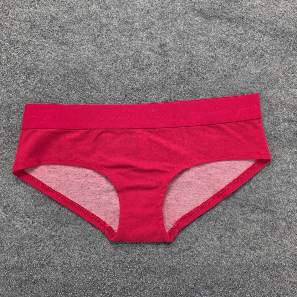 PINK Victoria's Secret Panties Womens M Pink Hipster Rhinestone Cotton Blend